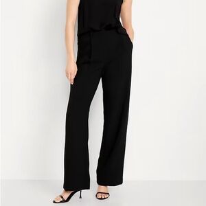 Old Navy High Rise Taylor Wide Leg Pants Black